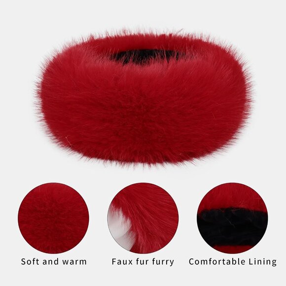 Faux Fur Furry Ear Headband main image 4